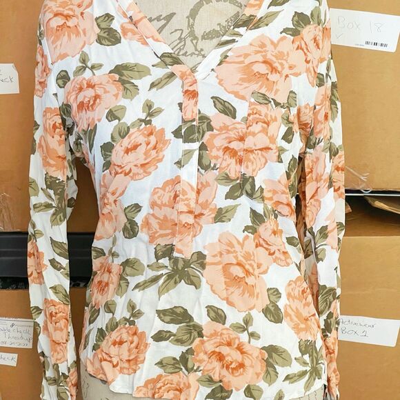 Reformation Womens Blouse XS Floral Cottagecore Cottage Bohemian Boho Romantic - Picture 8 of 15